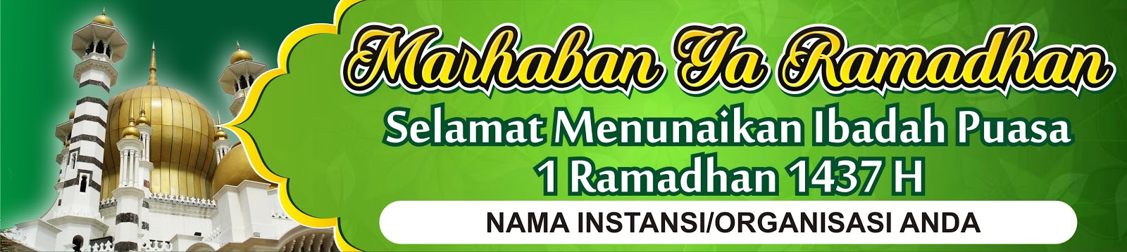DAMEN ART GRATIS 3 Desain Spanduk Ramadhan  1437 H