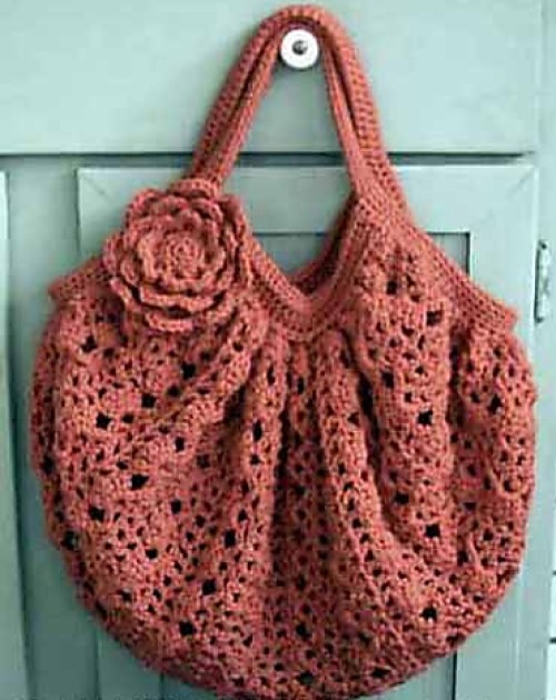 Salmon Lace Bag