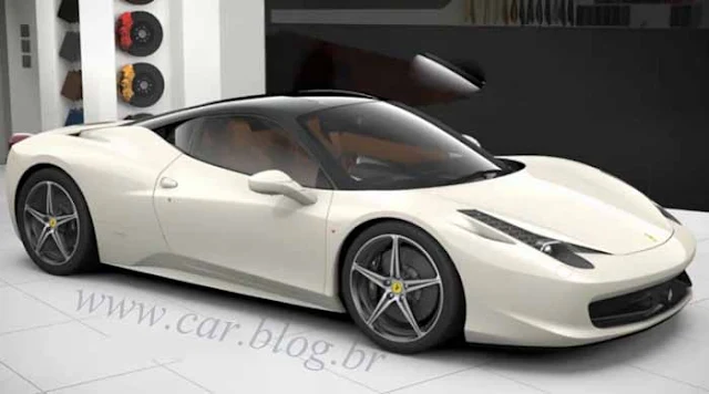 Ferrari F-458 Itália - Bianco Avus - Preto Nero