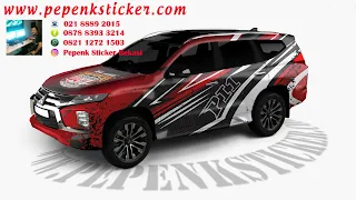 Cutting sticker pajero sport