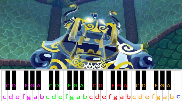 Puppet Ganon (Puppet Mode) Battle - The Legend of Zelda: The Wind Waker Piano / Keyboard Easy Letter Notes for Beginners