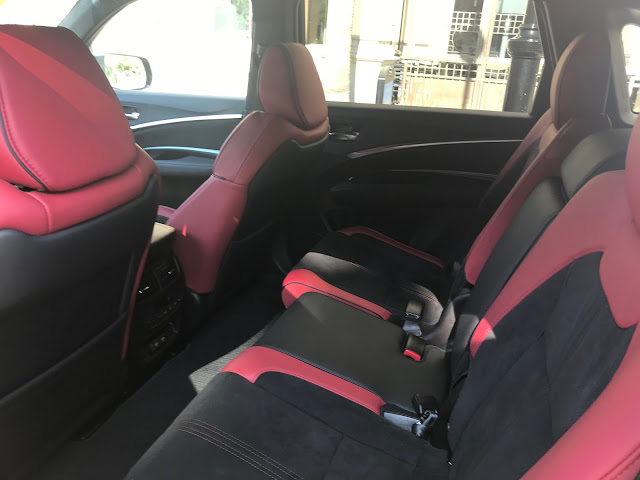 Second row seating in 2020 Acura MDX SH-AWD A-Spec