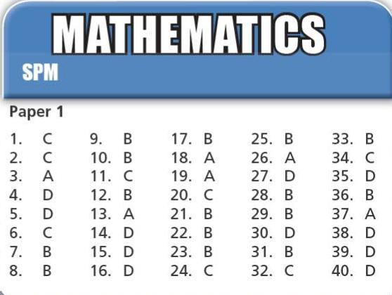 Soalan Matematik F4 - Z Gojek