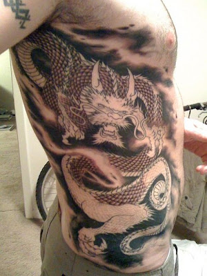 sexy back girls crazy tattoo art and design full torso dragon tattoo designs