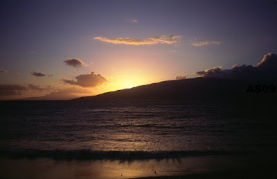 Sunset from N. Kihei, Maui, Nov. 2008