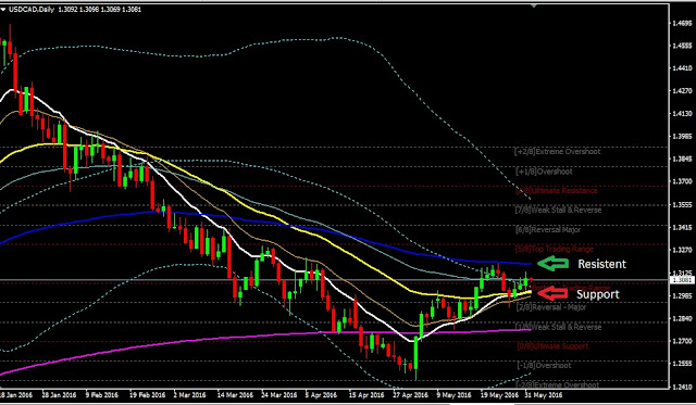 Daily Analysis USDCAD June 01, 2016