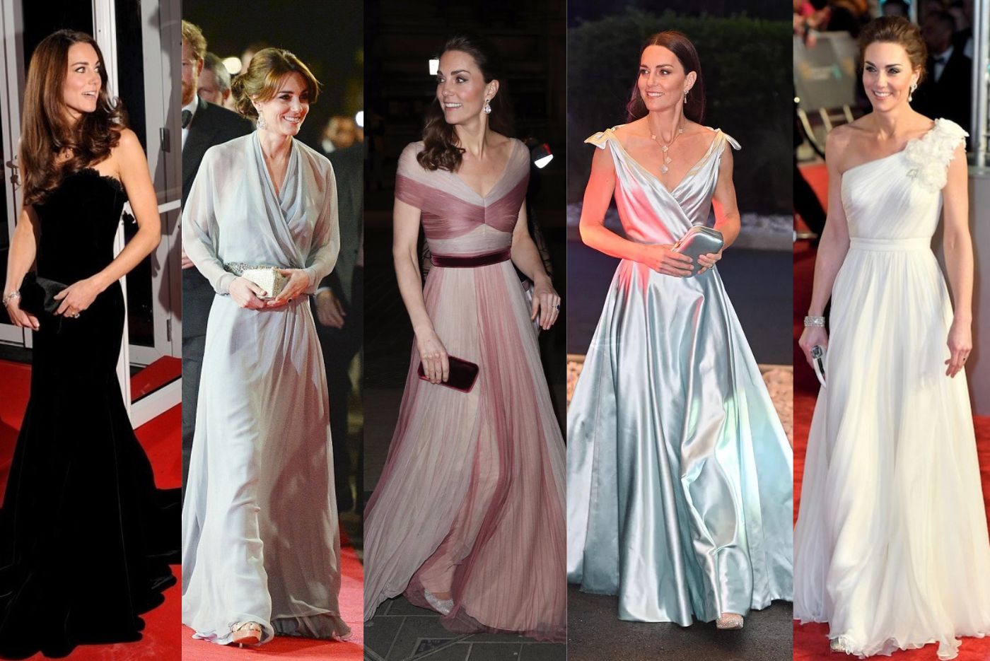 A Look at the Duchess's Floral-Themed Evening Gowns – What Kate Wore