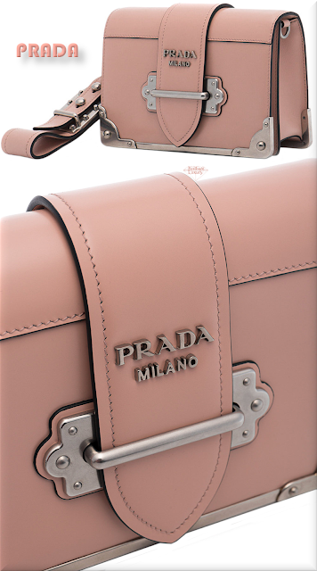 ♦Prada Cahier pink wrist strap clutch bag #prada #bags #pink #pantone #brilliantluxury