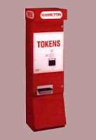 Lining up at the token dispenser . . . 