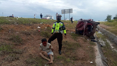 Kecelakaan di Tol Lampung Palembang, Dua Meninggal, Dua Luka-luka