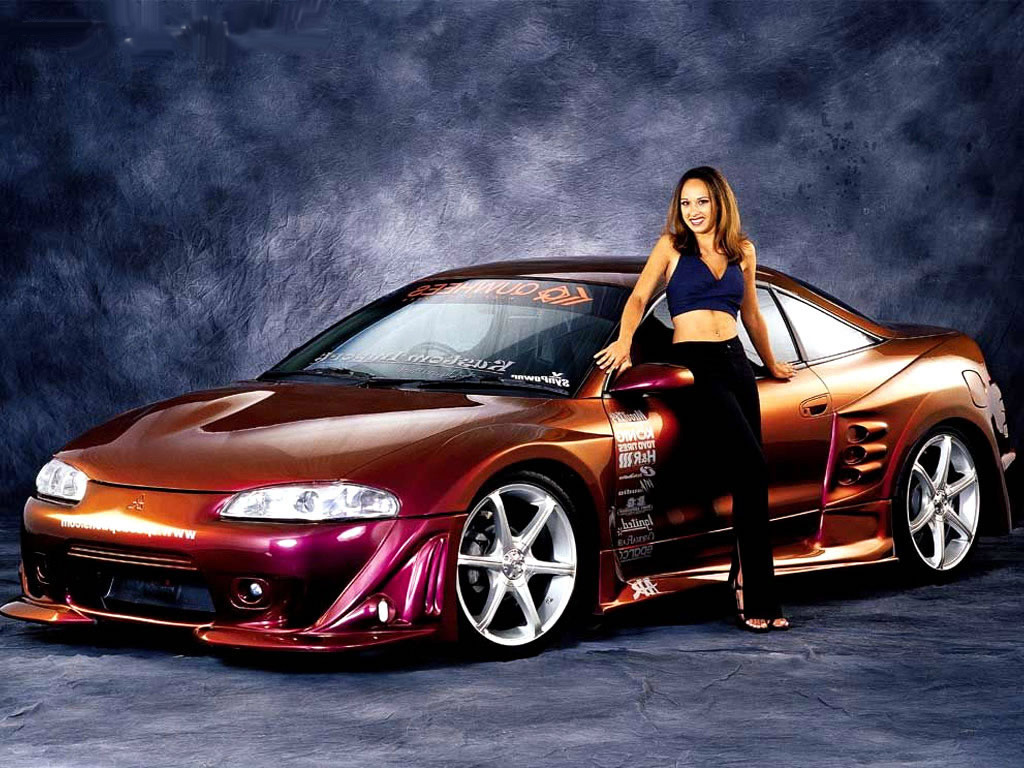 Street Racing Cars Wallpaper With Girls - Phone Car Wallpaper