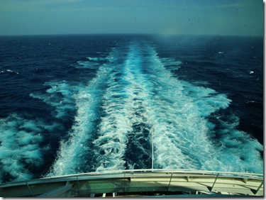 1.  View from back of boat