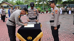 Polres Aceh Barat Gelar Penandatangan Pakta Integritas dan Sumpah Janji