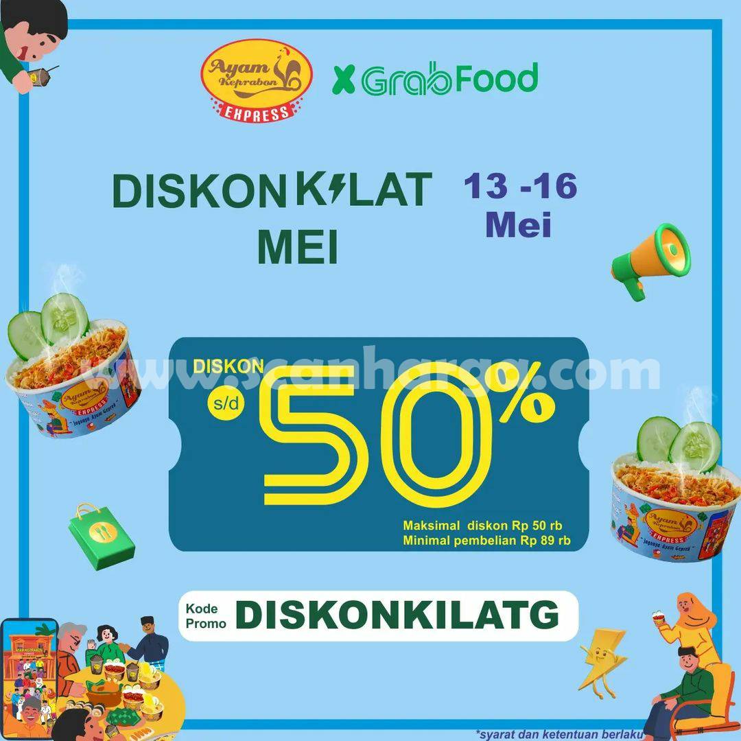 Ayam Keprabon Promo Flash Sale Grabfood - Diskon Kilat 50%