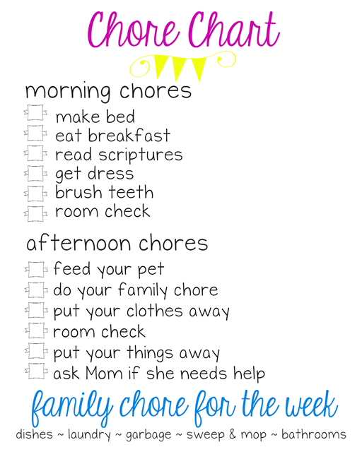 chore chart at GingerSnapCrafts.com
