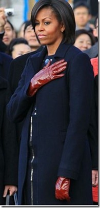 Obama red gloves