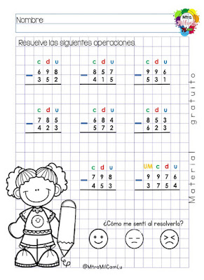 fichas-sumas-restas-multiplicaciones-divisiones