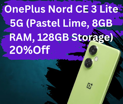 OnePlus Nord CE 3 Lite 5G (Pastel Lime, 8GB RAM, 128GB Storage