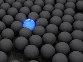 Gray Balls Awesome Blue Light Ball HD Wallpaper
