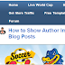 How to Show Author Image Beside Every Post Title Of Blog Posts