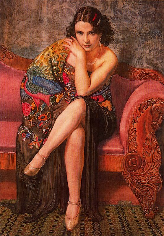 Peacock Shawl by George Owen Wynne Apperley