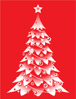 星飾りのクリスマス ツリー CHRISTMAS TREES, THE STARS VECTOR イラスト素材1