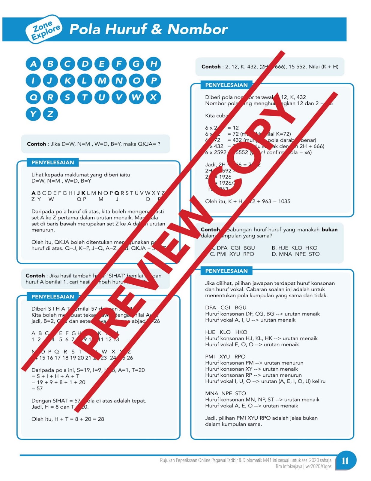 Nota Ringkas & Contoh Soalan Peperiksaan Pegawai Tadbir 