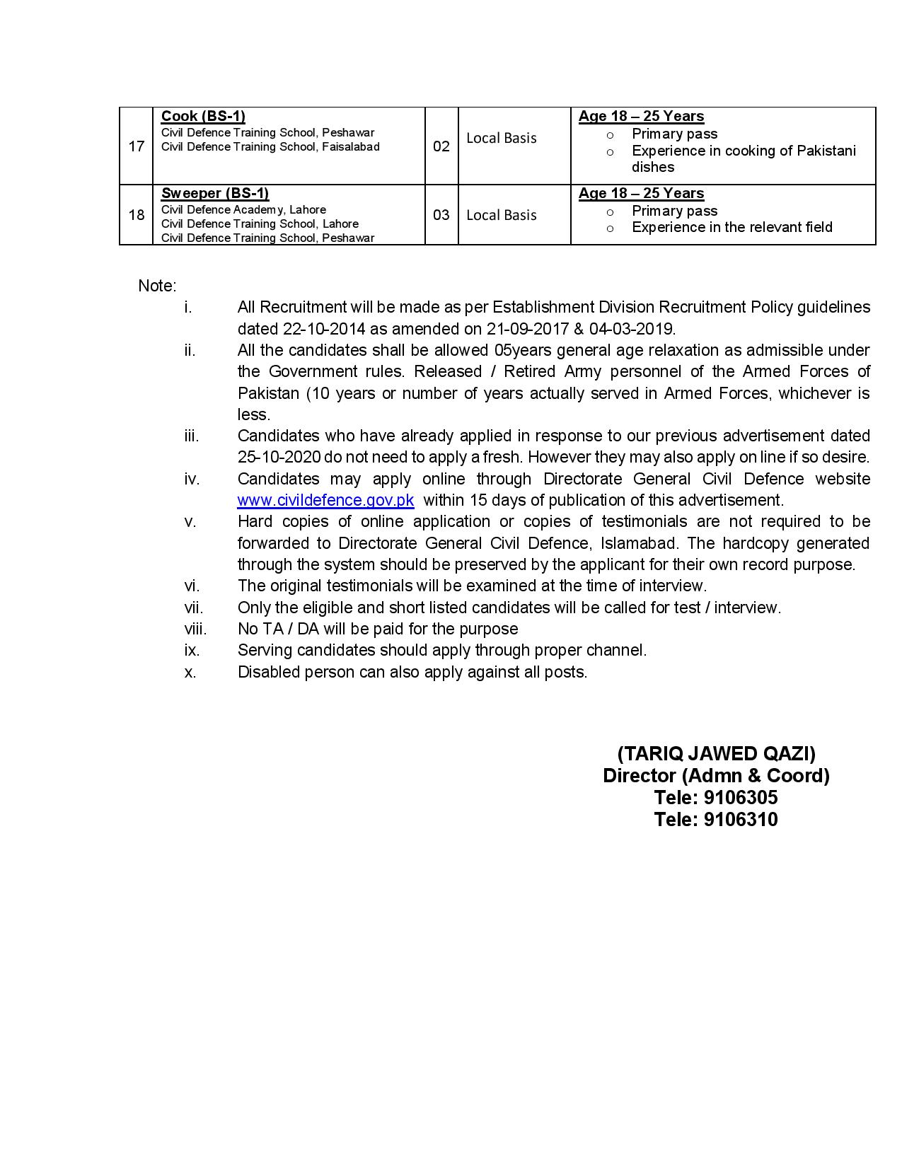 Ministry of Interior Jobs 2021  | Apply Online | Civil Defense  Department  Jobs