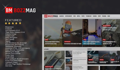 BOZZMAG Responsive Blogger Template