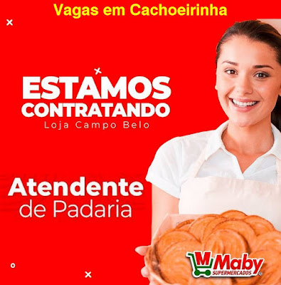 Super Maby abre vaga para Atendente de Padaria em Cachoeirinha