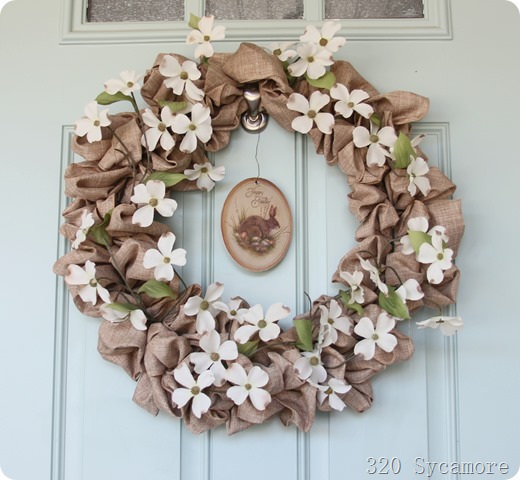 spring dogwood wreath