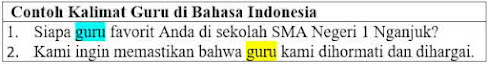 32 Contoh Kalimat Guru di Bahasa Indonesia dan Pengertiannya