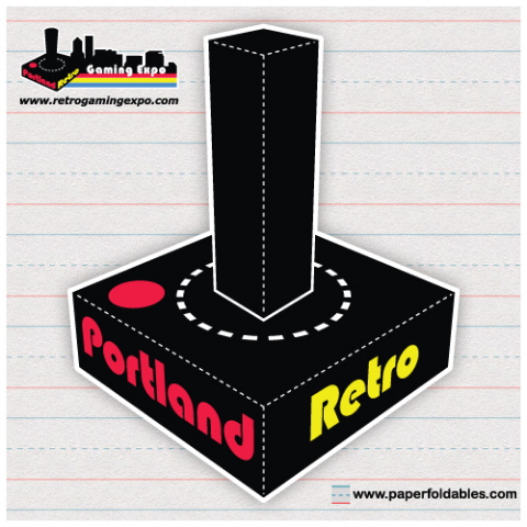 Portland Retro Gaming Expo Papercraft