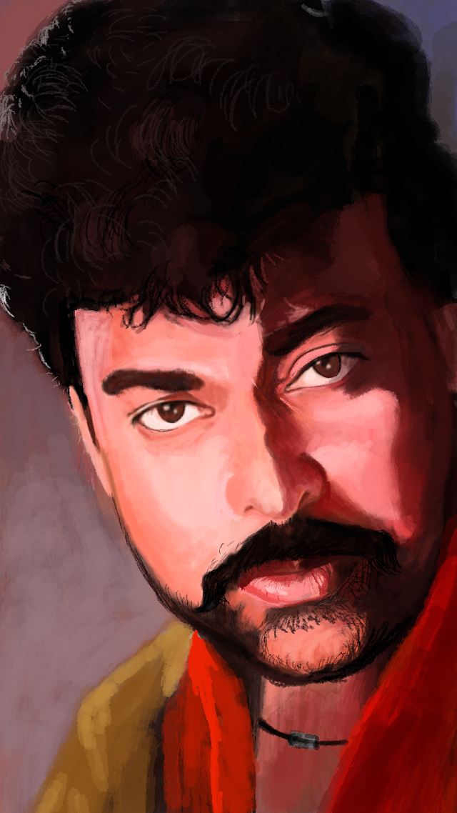 Chiranjeevi - A finger painting on iPhone 6s 