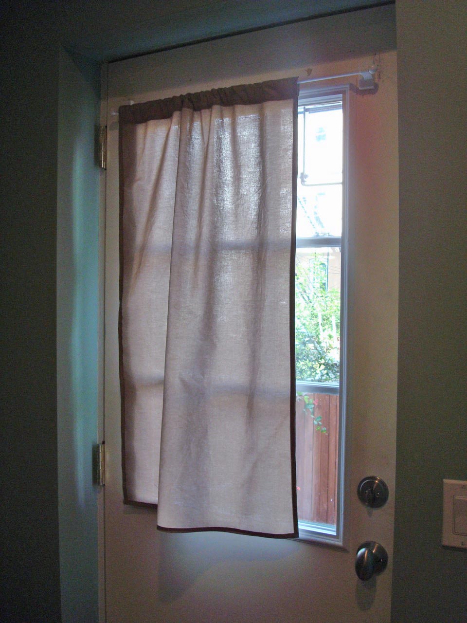 Curtain For Door With Half Window 