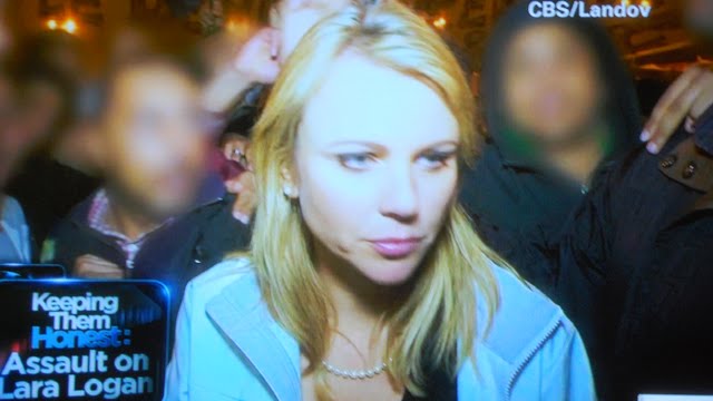 lara logan attacked in egypt raw video. lara logan attack pictures.