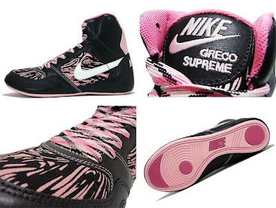 Girls Wrestling Shoes on Fashion And Urban Culture  Nike Women S Greco   Black White Pink