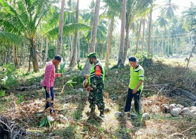 Babinsa Desa Tanjung Lakukan Komsos Dengan Kadus dan Ketua RT I