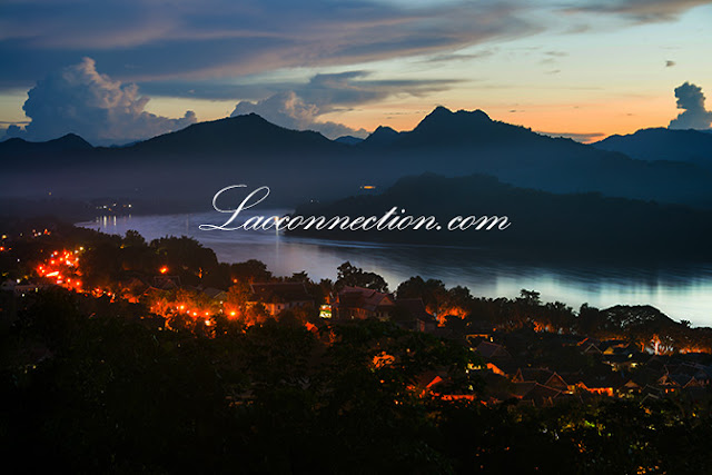 Luangprabang at dusk