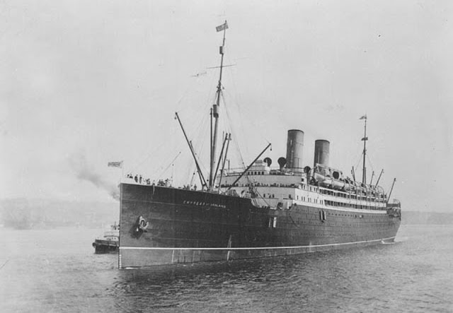 Ocean liner RMS Empress of Ireland