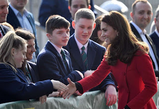 Kate Middleton at National Football Stadium in Belfast