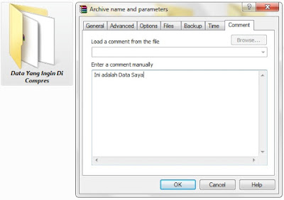 Cara membuat catatan komentar di file winrar