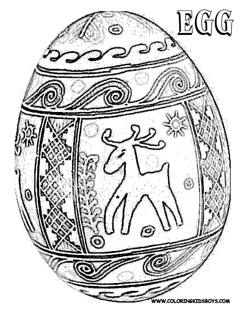 Download Beauty Nails: Easter Eggs Coloring Pages 2011