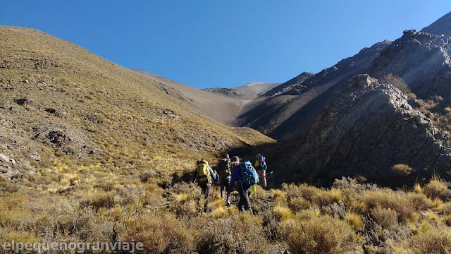 huella, quebrada, ascenso, cumbre, santa rosa, 