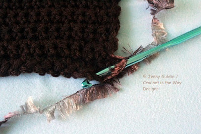 baby, Bernat Boa, crochet, eyelash, furry, Furry Fingerless Gloves, hood, how to, pattern, surface crochet, tutorial, Yarn