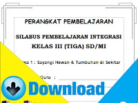 Download Silabus Kurikulum 2013 Kelas 3 SD Semester 1 dan 2