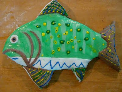 Fish Birthday Cake on Cooking Made Easy   Grandpa S Wilton Fondant Fish Birthday Cake