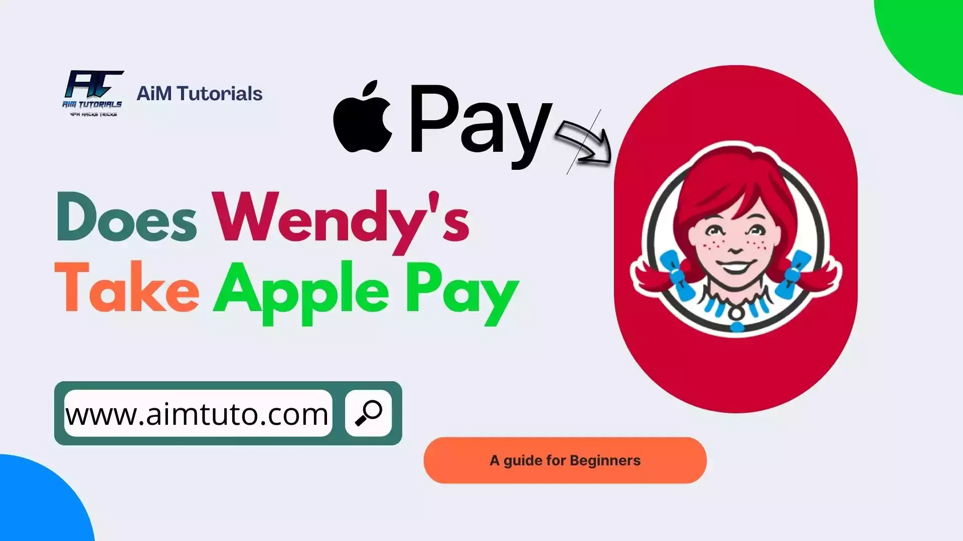 does wendy's take apple pay