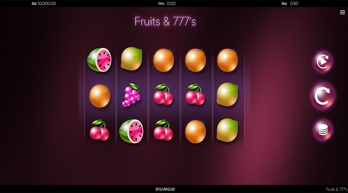 Fruits And 777's - Demo Slot Online Spearhead Studios Indonesia
