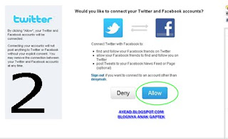 menghubungkan twitter dengan facebook